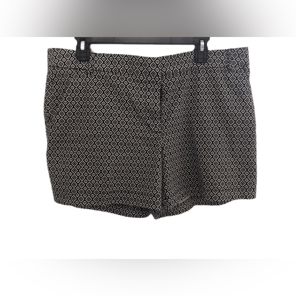 Counterparts Black & White Geometric Print Bermuda Shorts